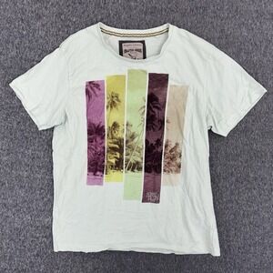 Angelo Litrico Palm Tree Graphic T Shirt XL Mint Green Tropical Beach Tee